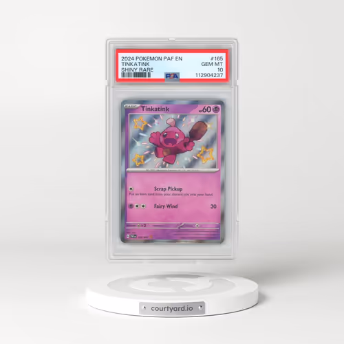 2024 Pokémon Paf EN-Paldean Fates #165 Tinkatink - Shiny Rare (PSA 10 GEM MINT)