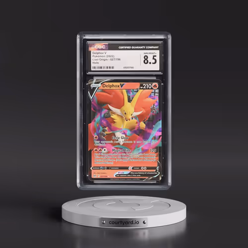 2022 Lost Origin #027/196 Delphox V - Holo (CGC 8.5 NM-MT+)