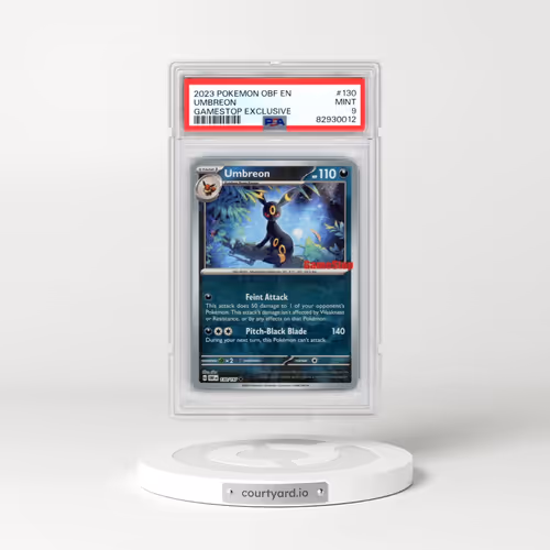 2023 Pokémon Obf EN-Obsidian Flames #130 Umbreon - Gamestop Exclusive (PSA 9 MINT)