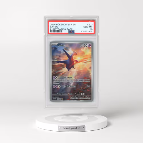 2024 Pokémon Ssp EN-Surging Sparks #203 Latios - Illustration Rare (PSA 10 GEM MINT)