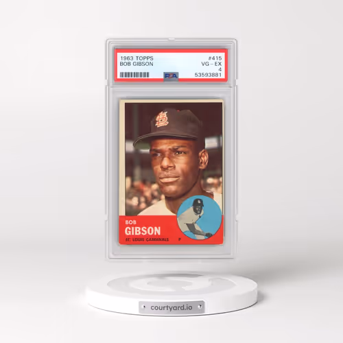 1963 Topps #415 Bob Gibson (PSA 4 VG-EX)
