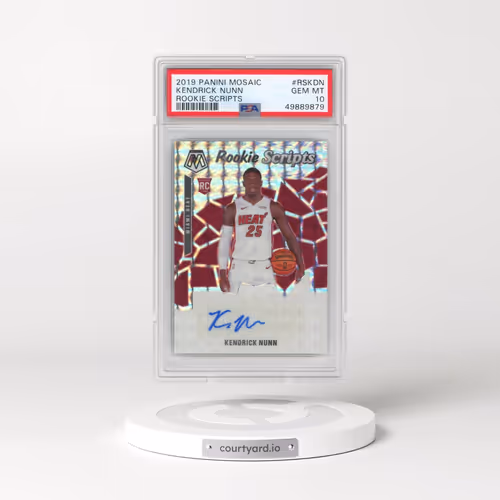 2019 Panini Mosaic Rookie Scripts #RSKDN Kendrick Nunn (PSA 10 GEM MINT)