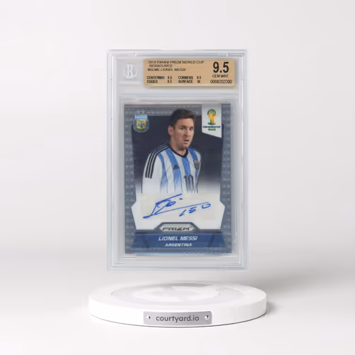 2014 Panini Prizm World Cup Signatures #SLME Lionel Messi (BGS 9.5 GEM MINT)