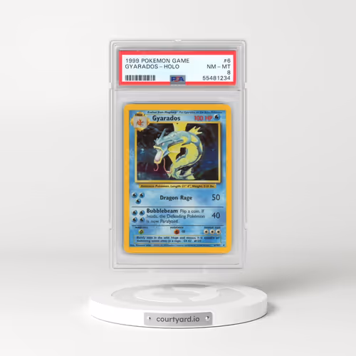 1999 Pokémon Game #6 Gyarados - Holo (PSA 8 NM-MT)