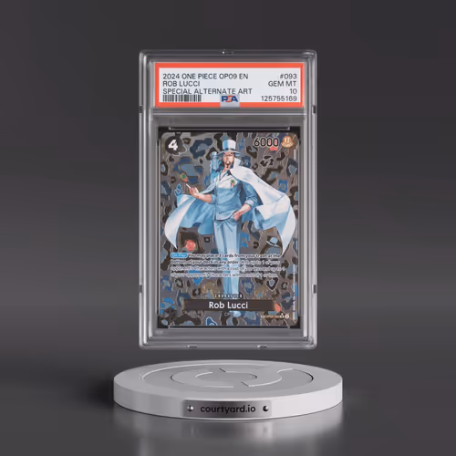 2024 One Piece OP09-Emperors in the New World #093 Rob Lucci - Special Alternate Art (PSA 10 GEM MIN