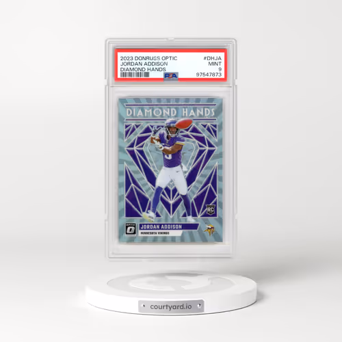 2023 Panini Donruss Optic Diamond Hands #DHJA Jordan Addison (PSA 9 MINT)