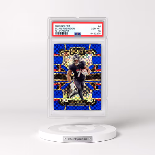 2023 Panini Select #4 Bijan Robinson - Blue Prizm (PSA 10 GEM MINT)