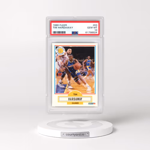 1990 Fleer #63 Tim Hardaway (PSA 10 GEM MINT)