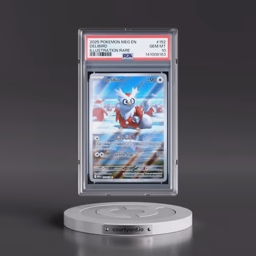 2025 Pokémon Meg EN-Mega Evolution #152 Delibird - Illustration Rare (PSA 10 GEM MINT)