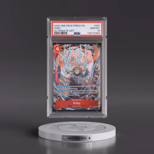 2025 One Piece PRB02-Premium Booster -One Piece Card the Best- Vol.2 #001 Koby - Alternate Art (PSA