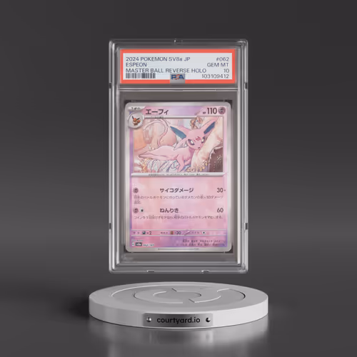 2024 Pokémon Sv8a-Terastal Fest EX #062 Espeon - Reverse Holo Master Ball (PSA 10 GEM MINT)