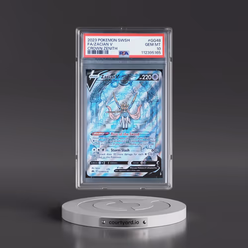2023 Pokémon Sword and Shield Crown Zenith #GG48 Zacian V - Holo Full Art (PSA 10 GEM MINT)