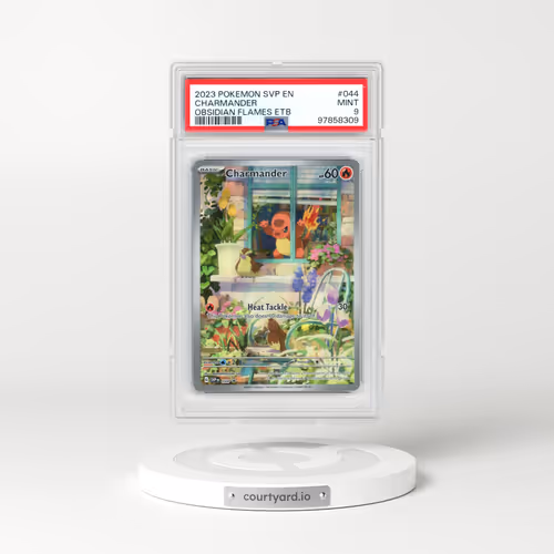2023 Pokémon Svp EN-SV Black Star Promo #044 Charmander - Obsidian Flames Elite Trainer Box (PSA 9 MINT)