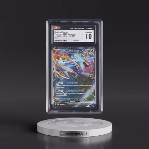 2024 High Class Pack: Terastal Fest ex - sv8a #101/187 Roaring Moon ex - Holo (CGC 10 GEM MINT)