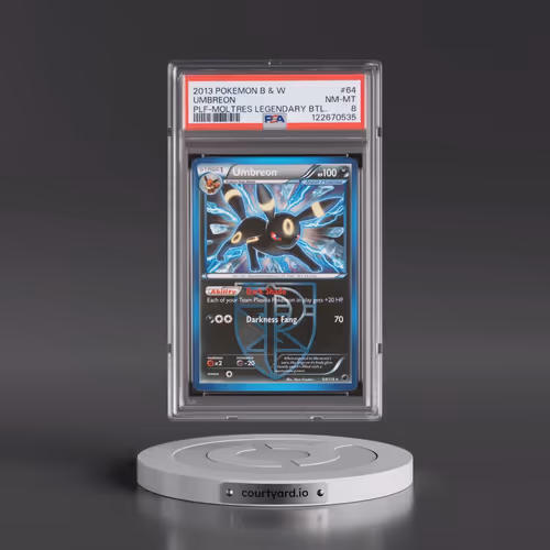 2013 Pokémon Black & White Plasma Freeze #64 Umbreon - Moltres Legendary Battle (PSA 8 NM-MT)