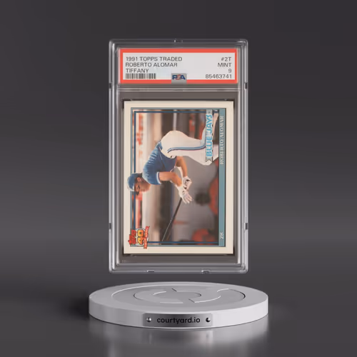 1991 Topps Traded Tiffany #2T Roberto Alomar (PSA 9 MINT)