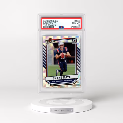 2024 Panini Donruss the Rookies #TR39 Drake Maye (PSA 10 GEM MINT)