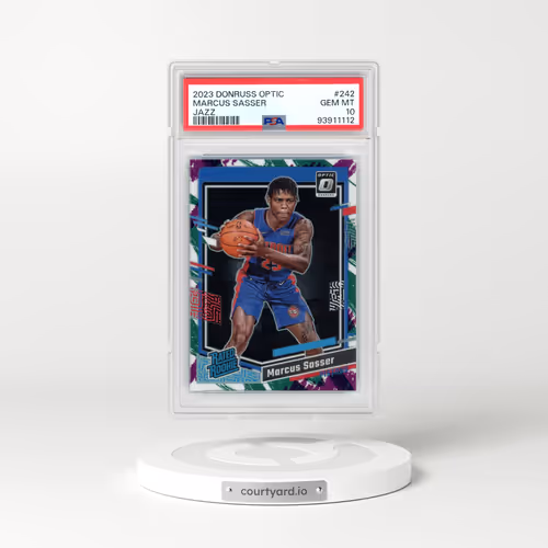 2023 Panini Donruss Optic #242 Marcus Sasser - Jazz (PSA 10 GEM MINT)