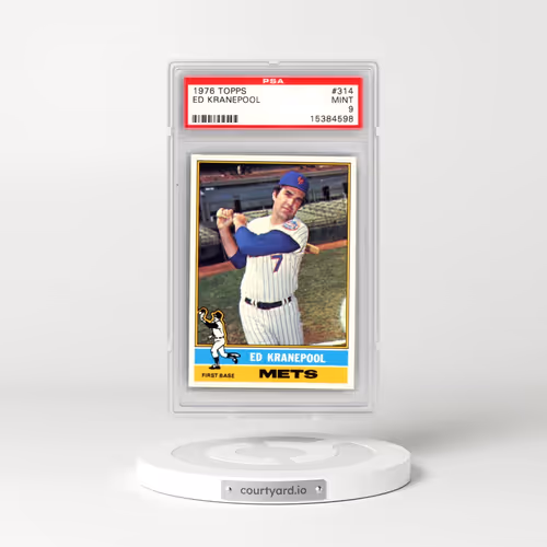 1976 Topps #314 Ed Kranepool (PSA 9 MINT)