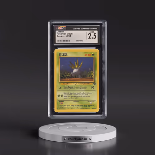 1999 Jungle #58/64 Oddish (CGC 2.5 GOOD+)