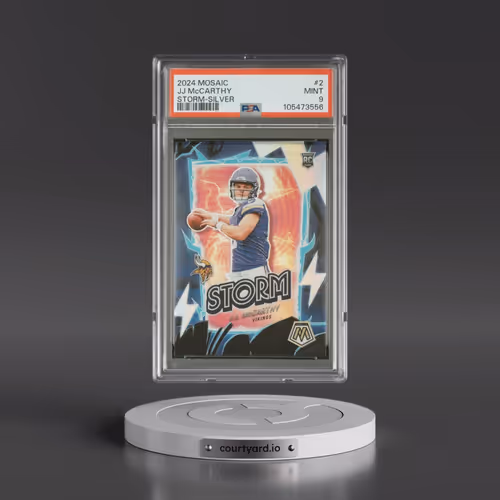 2024 Panini Mosaic Storm #2 JJ McCarthy - Silver (PSA 9 MINT)