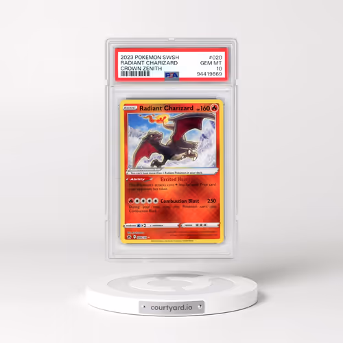 2023 Pokémon Sword and Shield Crown Zenith #020 Radiant Charizard - Holo (PSA 10 GEM MINT)