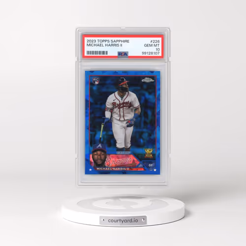 2023 Topps Chrome Sapphire #226 Michael Harris II (PSA 10 GEM MINT)