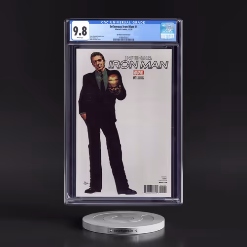 Infamous Iron Man #1 CGC 9.8 White Pages (Marvel Comics, 12/16) - Universal Deodato Variant Cover