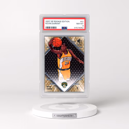 2007 SP Rookie Edition #61 Kevin Durant (PSA 8 NM-MT)