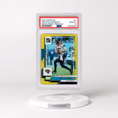 2022 Panini Donruss #61 Trevor Lawrence - Press Proof Premium (PSA 10 GEM MINT)