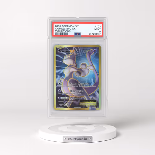 2016 Pokémon XY Evolutions #103 Mewtwo EX - Holo Full Art (PSA 9 MINT)