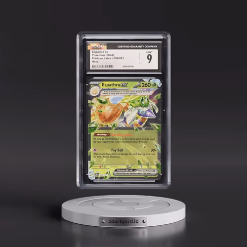 2024 Pokémon Paf EN-Paldean Fates #006 Espathra EX - Holo (CGC 9 MINT)
