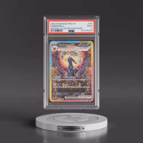2025 Pokémon Pre EN-Prismatic Evolutions #161 Umbreon EX - Holo Special Illustration Rare (PSA 9 MIN