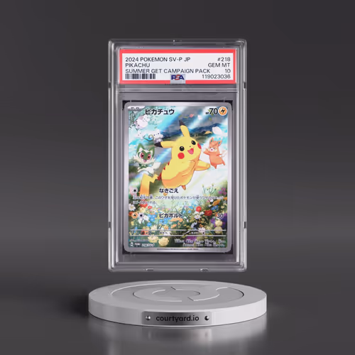2024 Pokémon SV-P Promo #218 Pikachu - Summer of Pokeca Is Here! Promo Card Get Campaign Pack (PSA 1