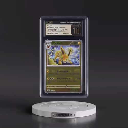 2023 Pokémon Card 151 #135/165 Jolteon - Reverse Holo Master Ball (CGC 10 PRISTINE)