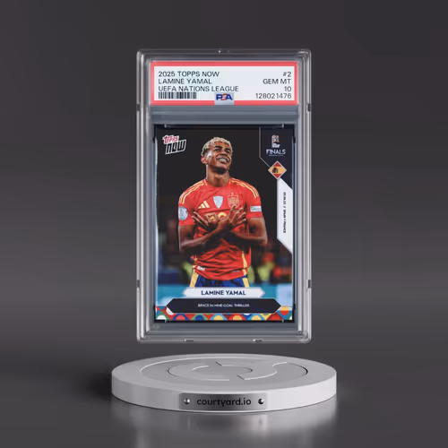2025 Topps Now UEFA Nations League #2 Lamine Yamal (PSA 10 GEM MINT)