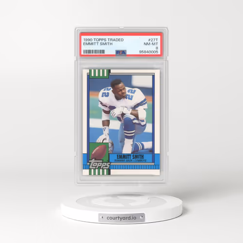1990 Topps Traded #27T Emmitt Smith (PSA 8 NM-MT)