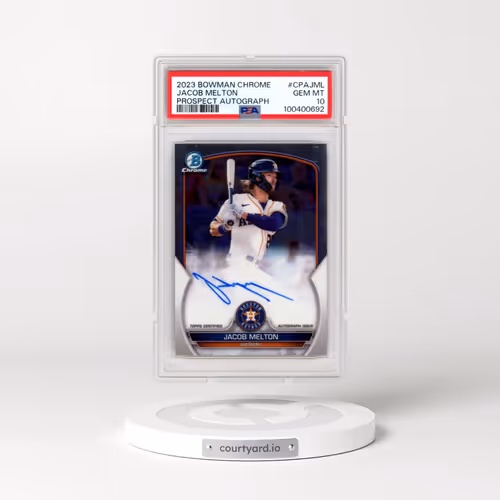 2023 Bowman Chrome Prospect Autographs #CPAJML Jacob Melton (PSA 10 GEM MINT)