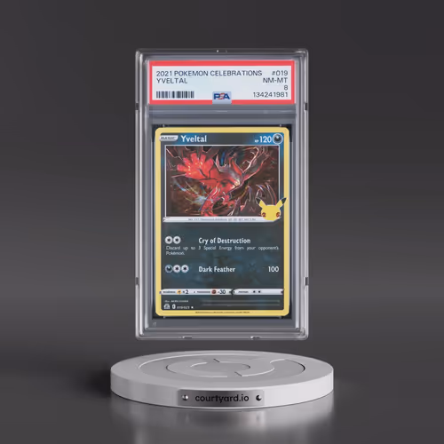 2021 Pokémon Celebrations #019 Yveltal (PSA 8 NM-MT)