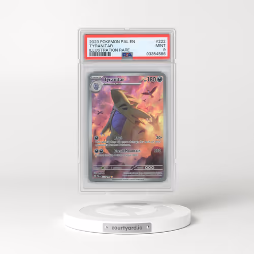 2023 Pokémon Pal EN-Paldea Evolved #222 Tyranitar - Illustration Rare (PSA 9 MINT)