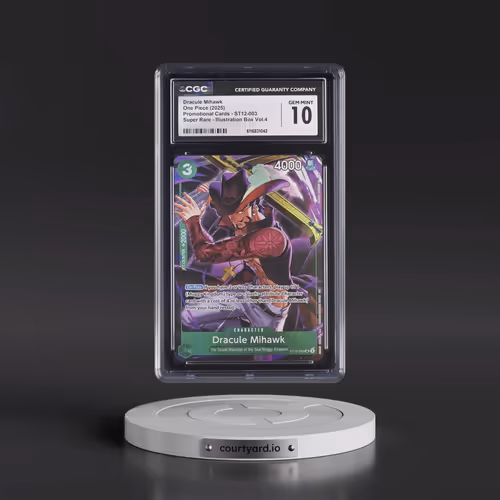 Promotional Cards - English #ST12-003 Dracule Mihawk - Illustration Box Vol.4 (CGC 10 GEM MINT)