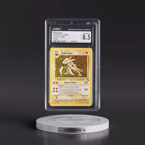 1999 Fossil #9/62 Kabutops - Galaxy Star Holo (CGC 8.5 NM-MT+)