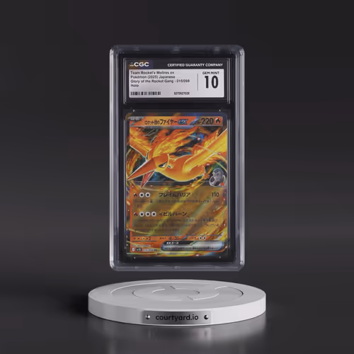 2025 Glory of the Rocket Gang - sv10 #015/098 Team Rocket's Moltres ex - Holo (CGC 10 GEM MINT)