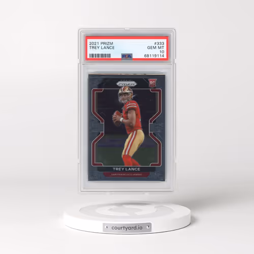 2021 Panini Prizm #333 Trey Lance (PSA 10 GEM MINT)