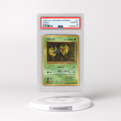 1998 Pokémon Vending #41 Zubat - Series 1 (PSA 10 GEM MINT)