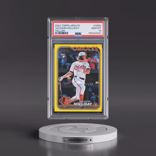 2024 Topps Update #US50 Jackson Holliday - Yellow (PSA 10 GEM MINT)