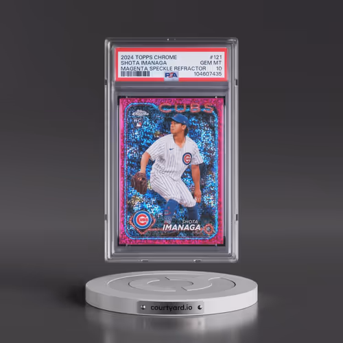 2024 Topps Chrome #121 Shota Imanaga - Magenta Speckle Refractor (PSA 10 GEM MINT)