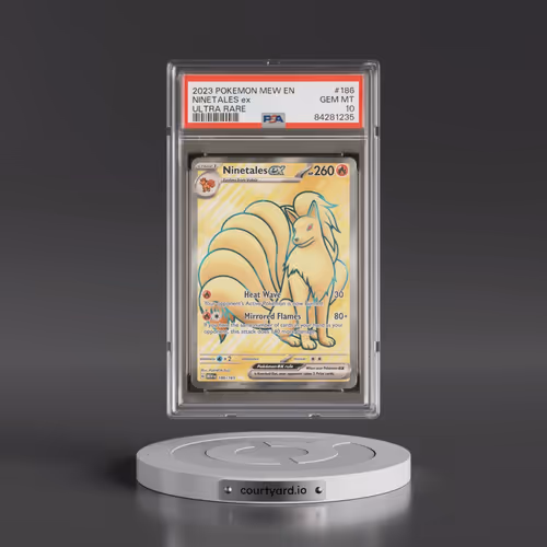 2023 Pokémon Mew EN-151 #186 Ninetales EX - Holo Ultra Rare (PSA 10 GEM MINT)