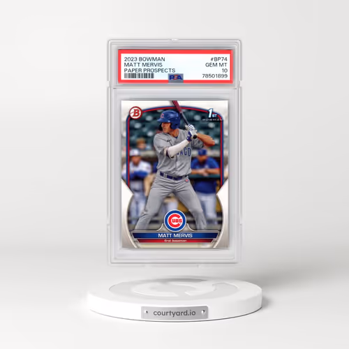 2023 Bowman Paper Prospects #BP74 Matt Mervis (PSA 10 GEM MINT)