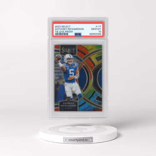 2023 Panini Select #117 Anthony Richardson - Tie-Dye Prizm (PSA 10 GEM MINT)